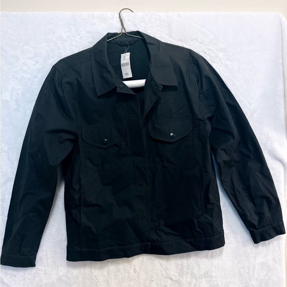 Barneys New York Men's Black Shirt Jacket. NEW!! NEW !!